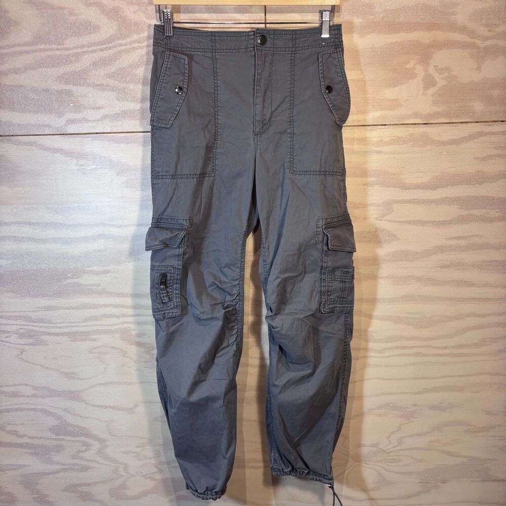Abercrombie And Fitch Gray Cargo Pants Womens S Utility Y2K Baggy Streetwear